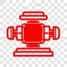 Locomotive Main Generators icon - Railway component illustration
